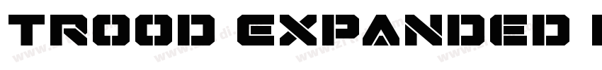 Trood Expanded BoldV字体转换